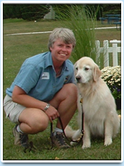 Image: Picture of Dr. Mary Stankovics and her wonderful dog Krumpet.